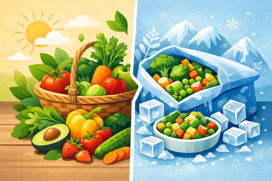 Fresh Produce Versus Frozen Vegetables Compared