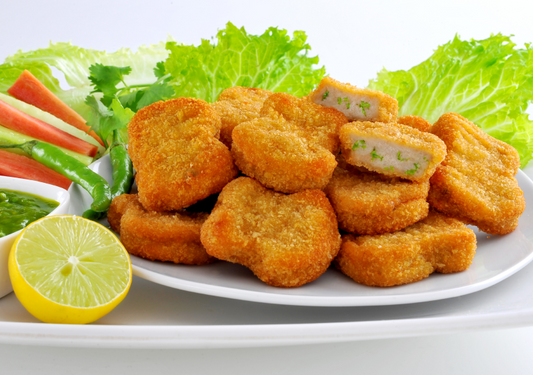 Chickun Nuggets and Pakora Combo with Mint Sauce