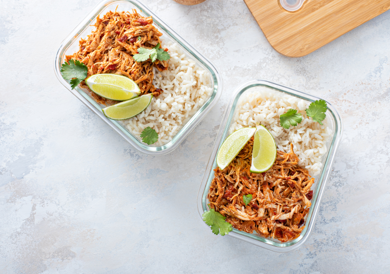 Jackfruit Pulled Chicken with Rice