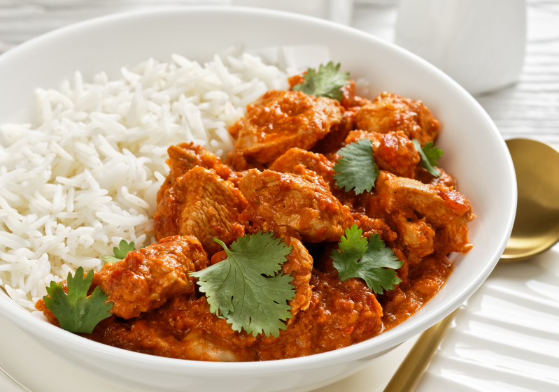Vegan Butter Chicken with Rice