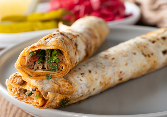 Wholewheat Vegan Shawarma Wrap