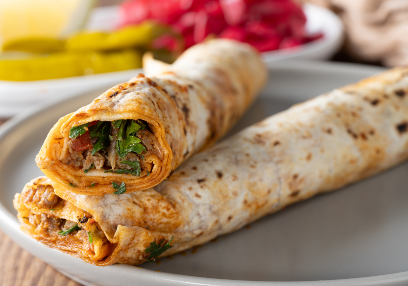 Wholewheat Vegan Shawarma Wrap