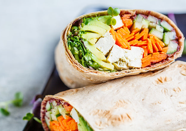 Rainbow Veggie Crunch Wrap